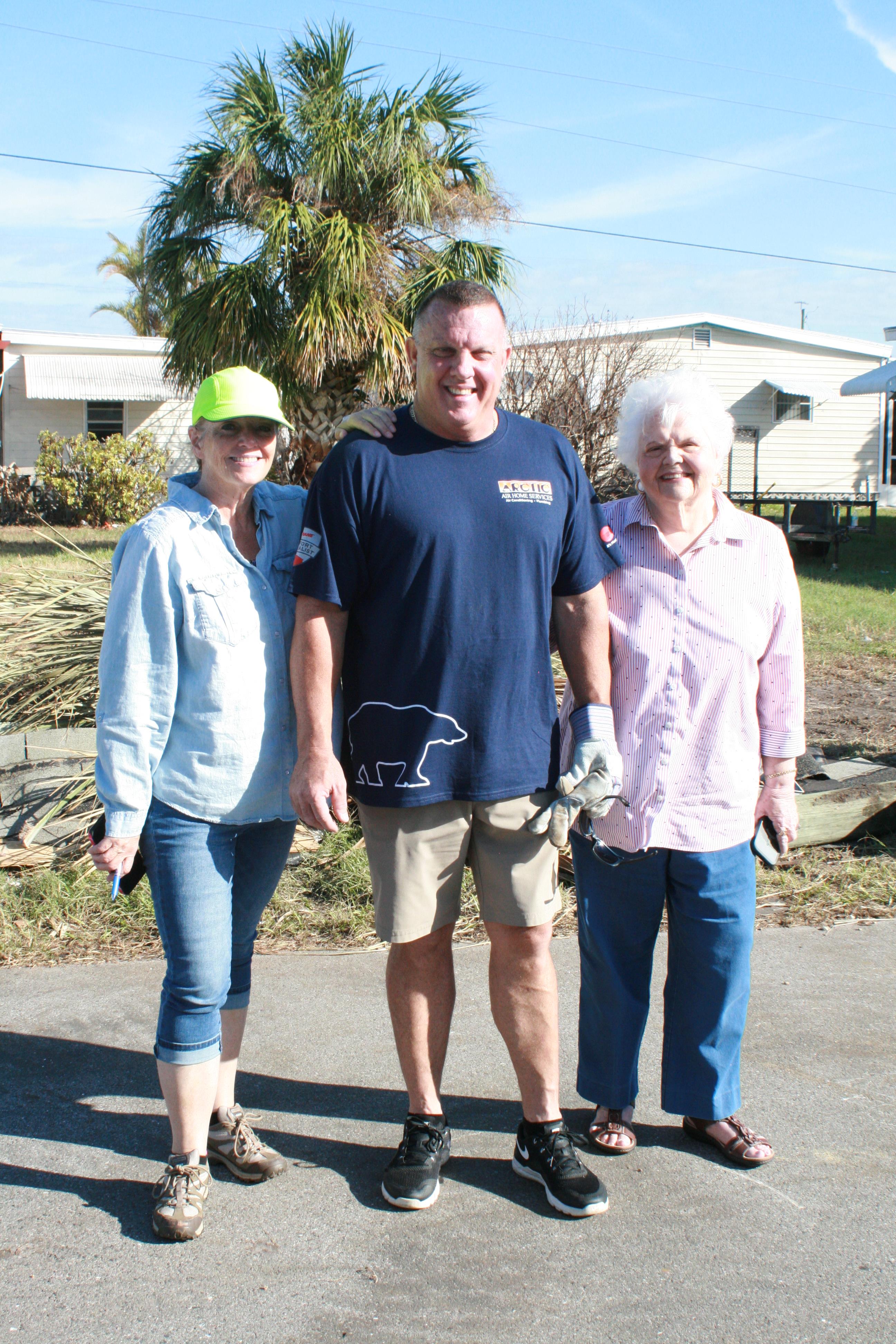 Scott (CEO of Arctic Air Home Services) with Barbara McEvoy (General Manager of Tropic Isles)  and Shirley Groover (former Palmetto Mayor) 