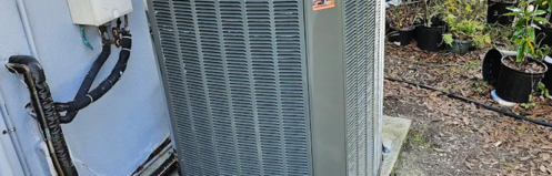Air conditioner outside of a home