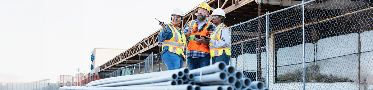 construction site-pipes